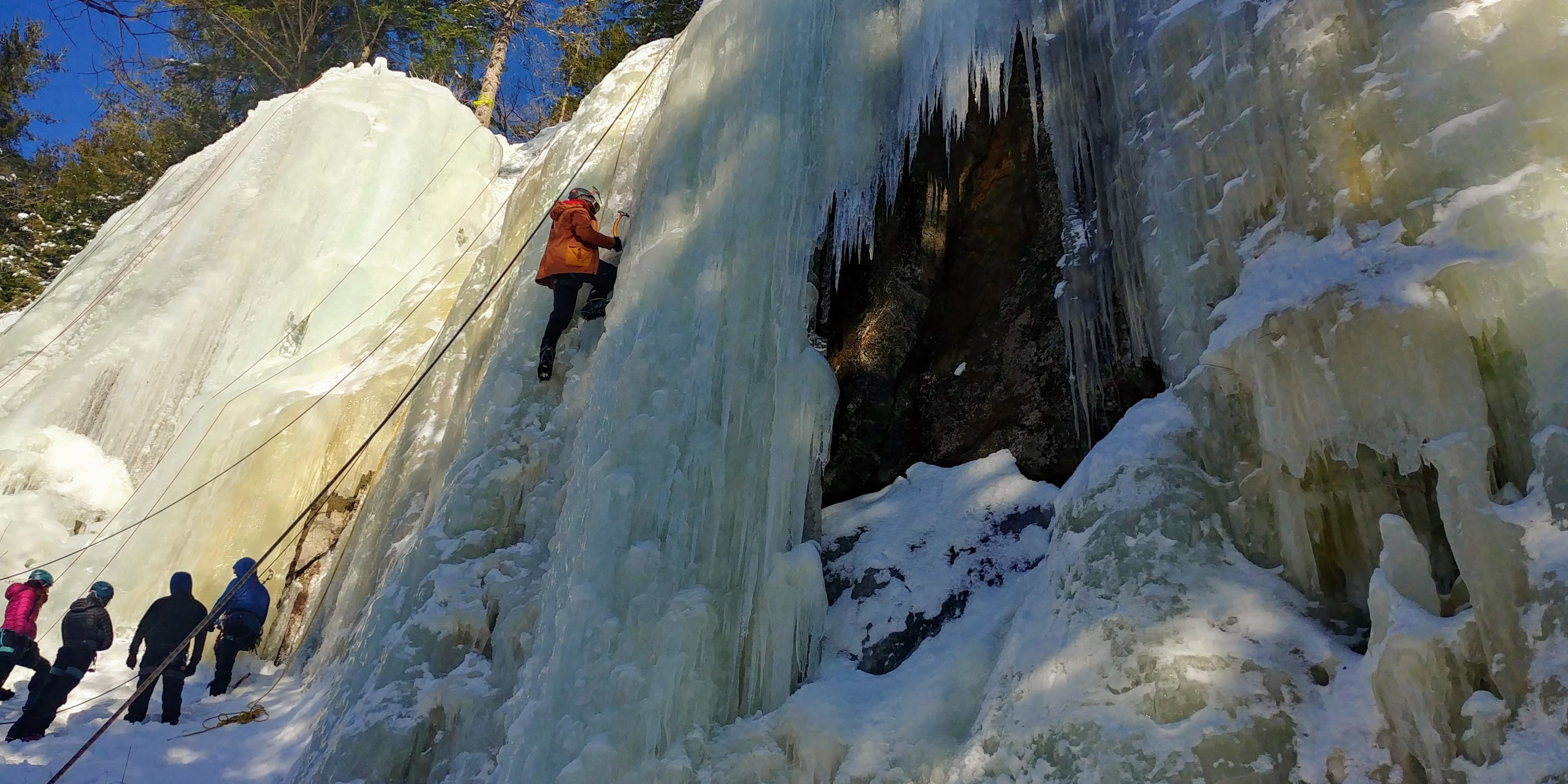 Ice climbing