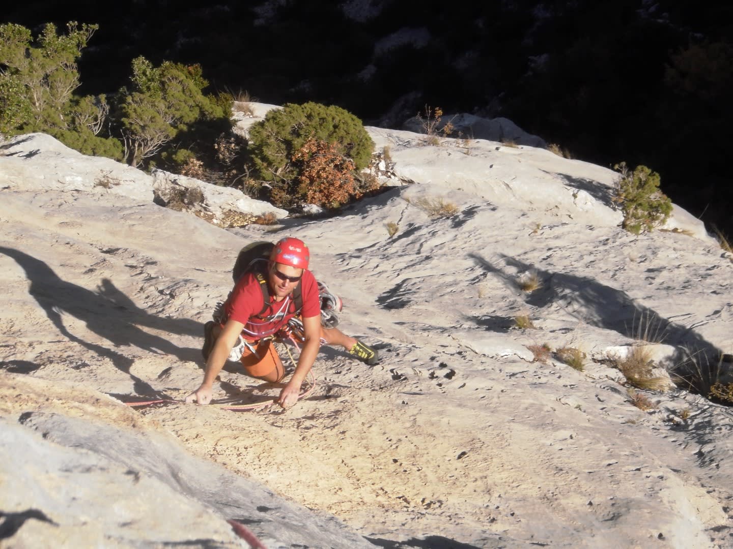 Rock climbing in Verdon Gorge