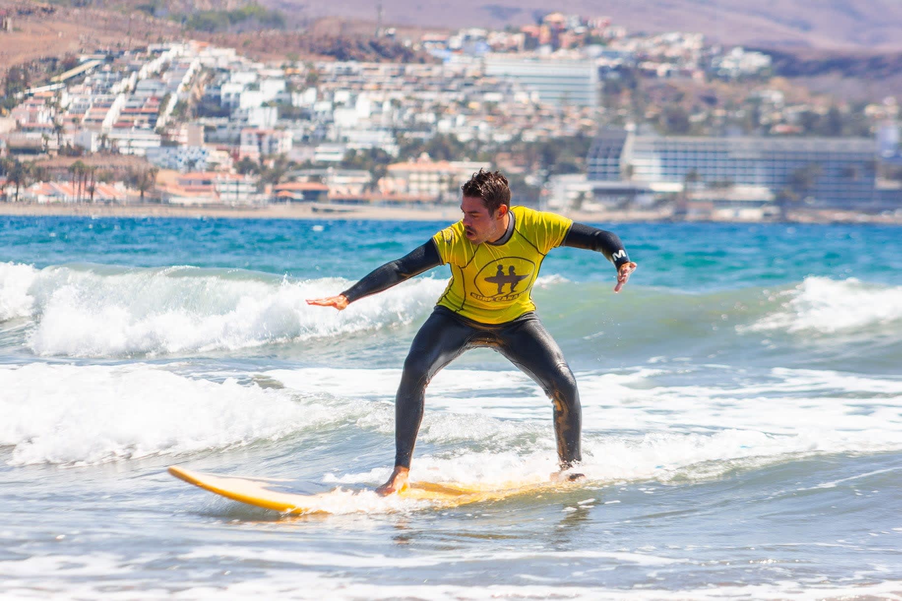 Man surfing