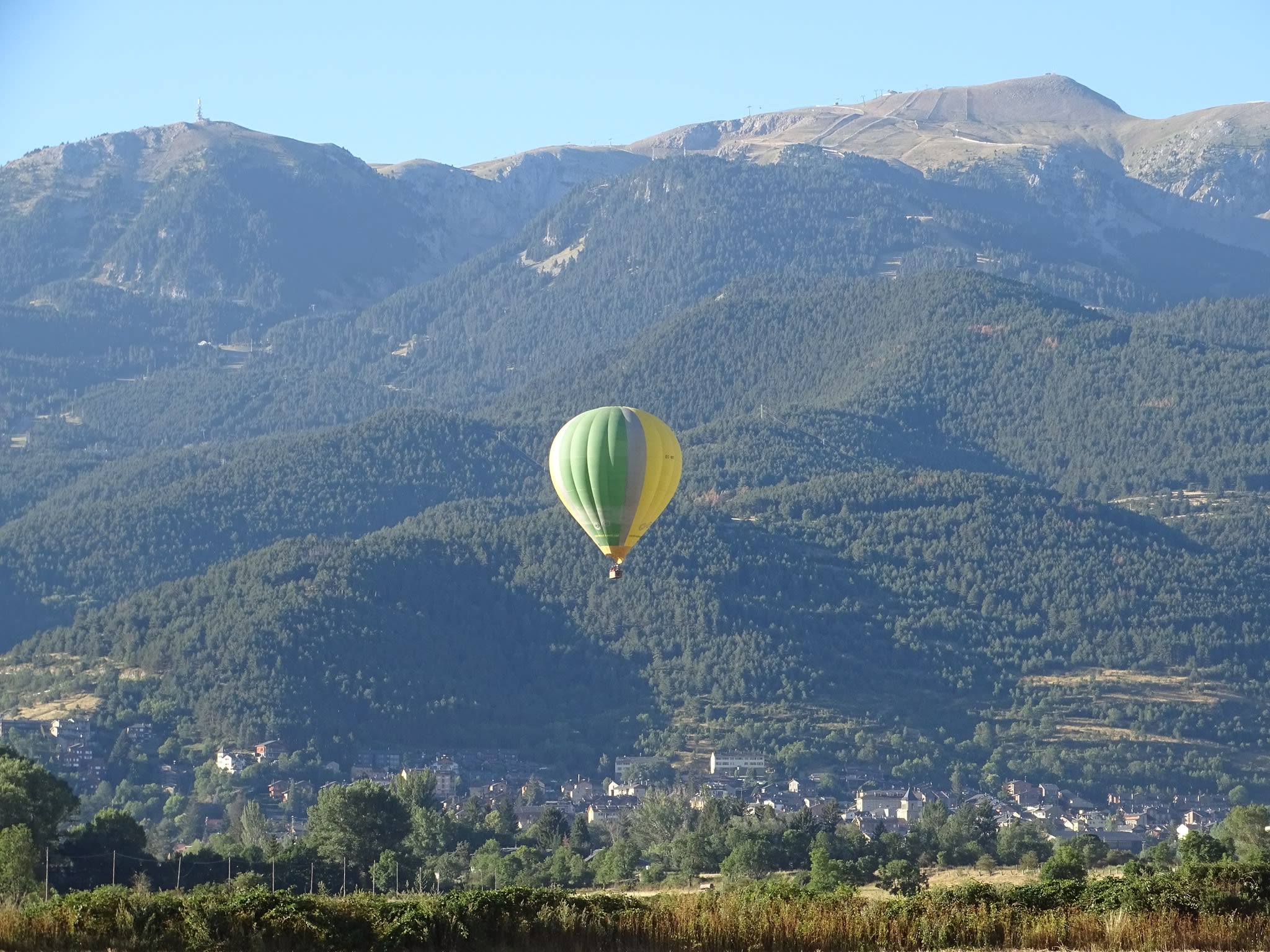 Balloon flight over Montserrat