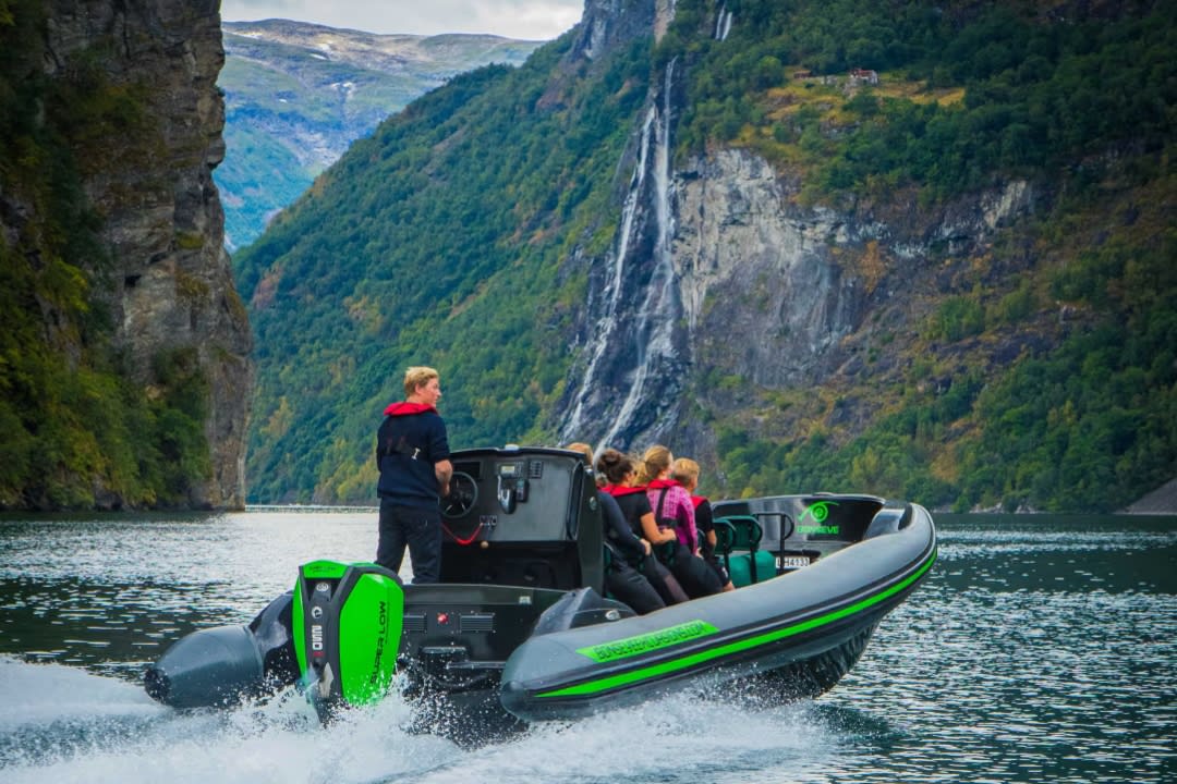 RIB Boat Excursion in the Fjords of Hellesylt