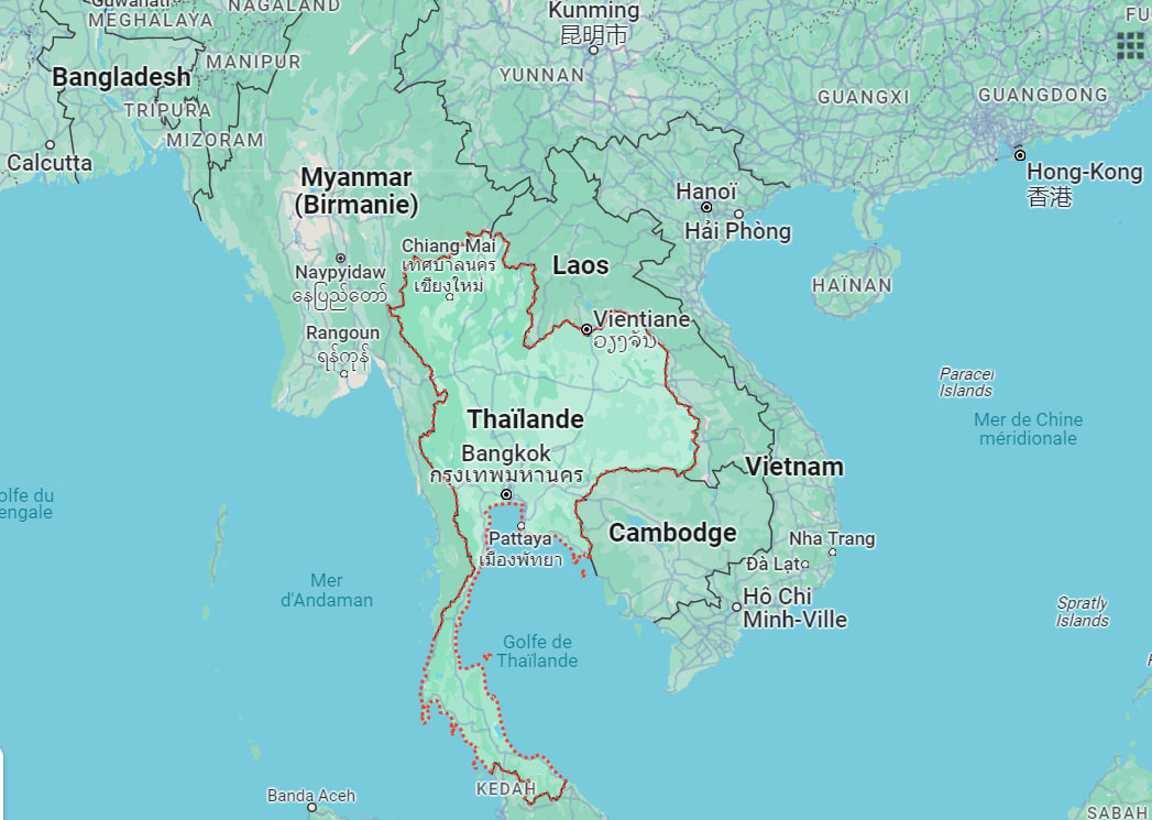 Map of Thailand