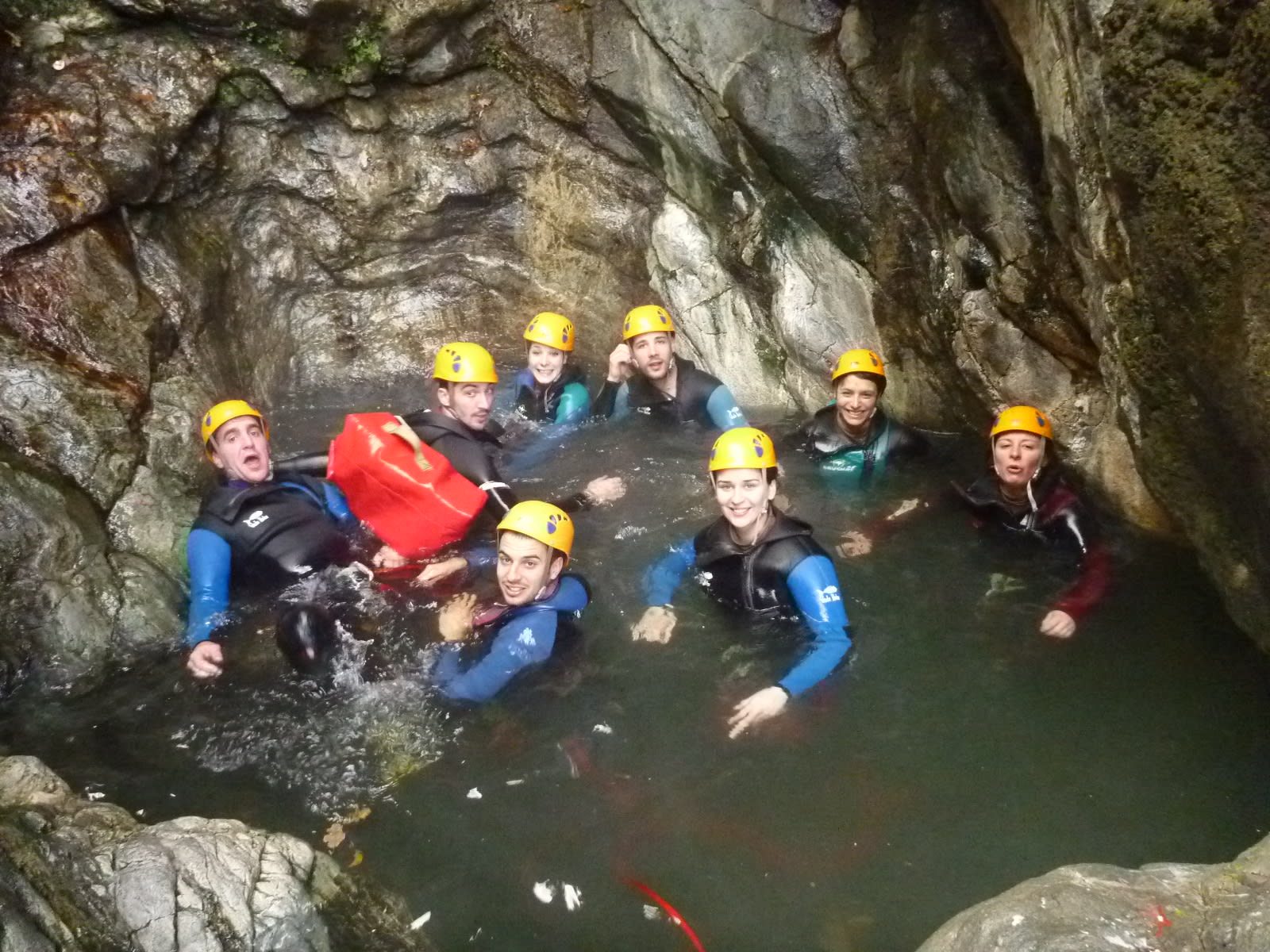 Hot spring canyon of Thuès near Font Romeu