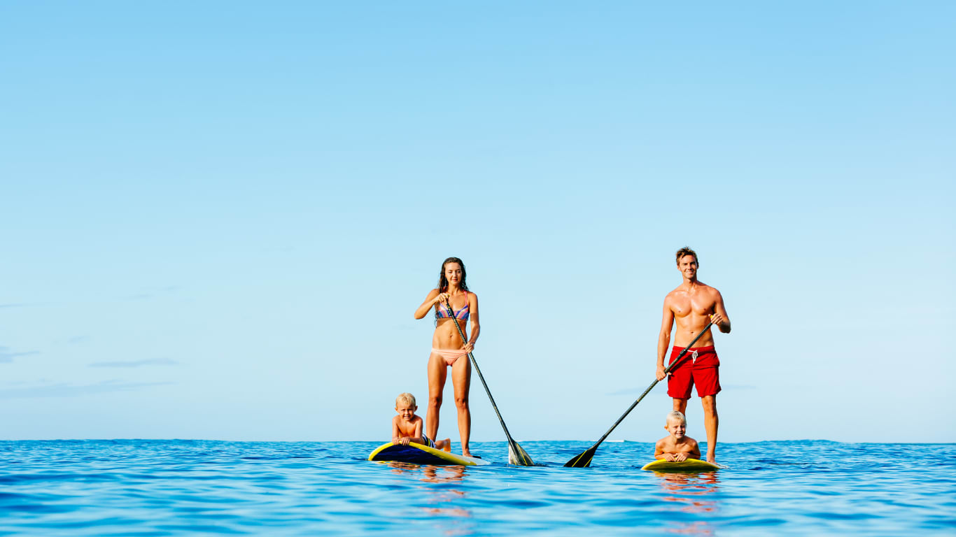 Paddle surfing à Valence