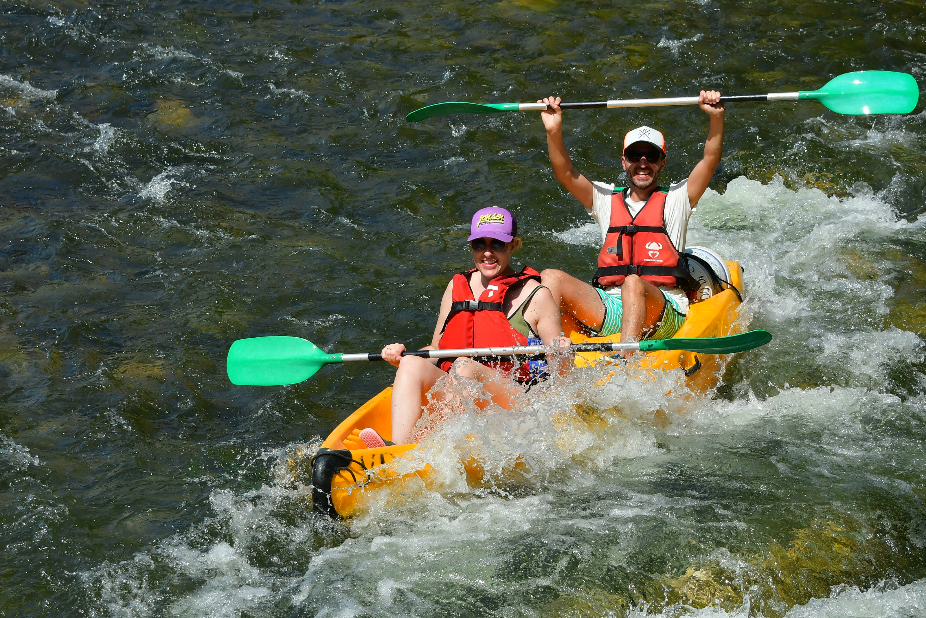 Kayaking on the Ardèche River in France