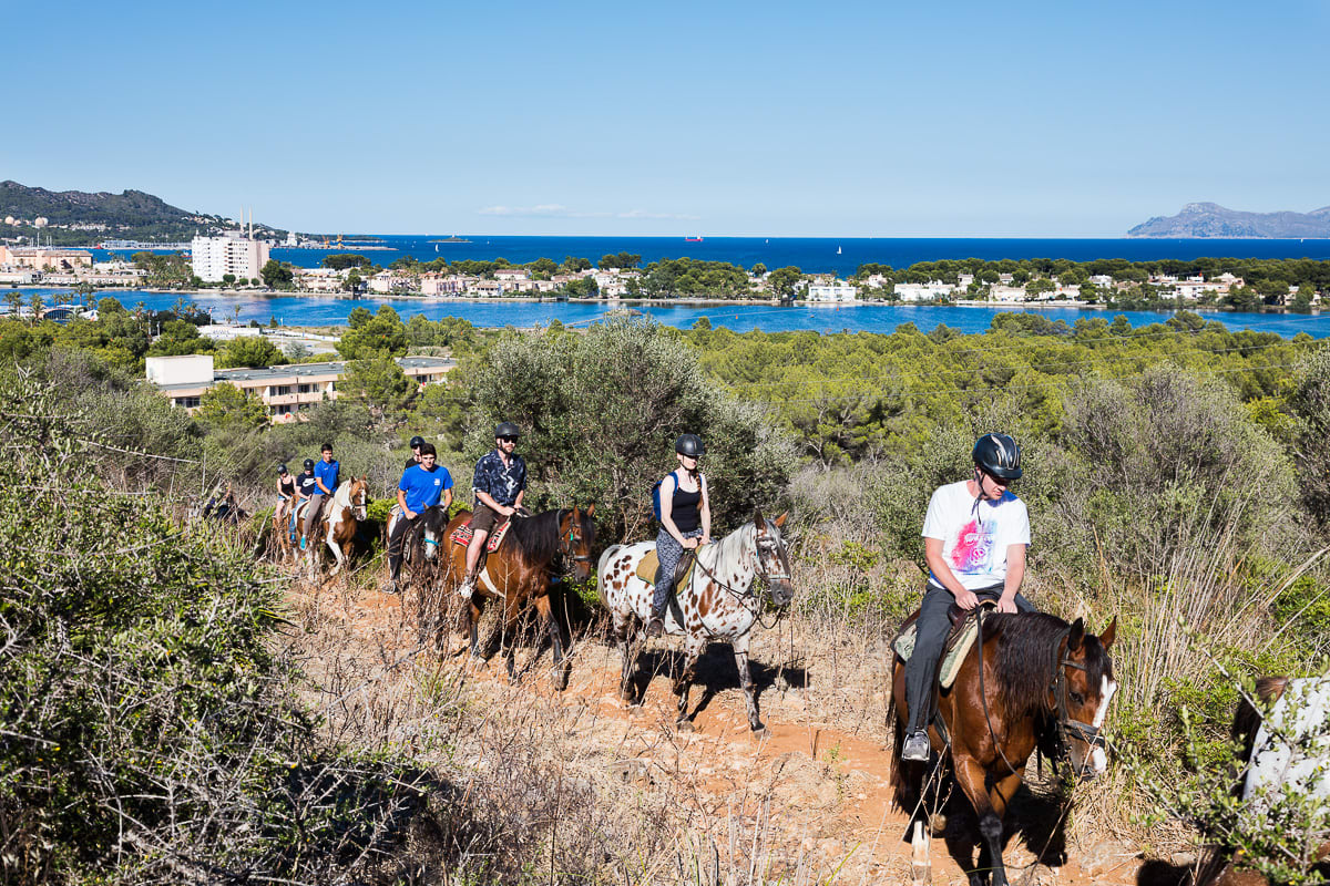 Paseo a Caballo desde Alcudia, Mallorca