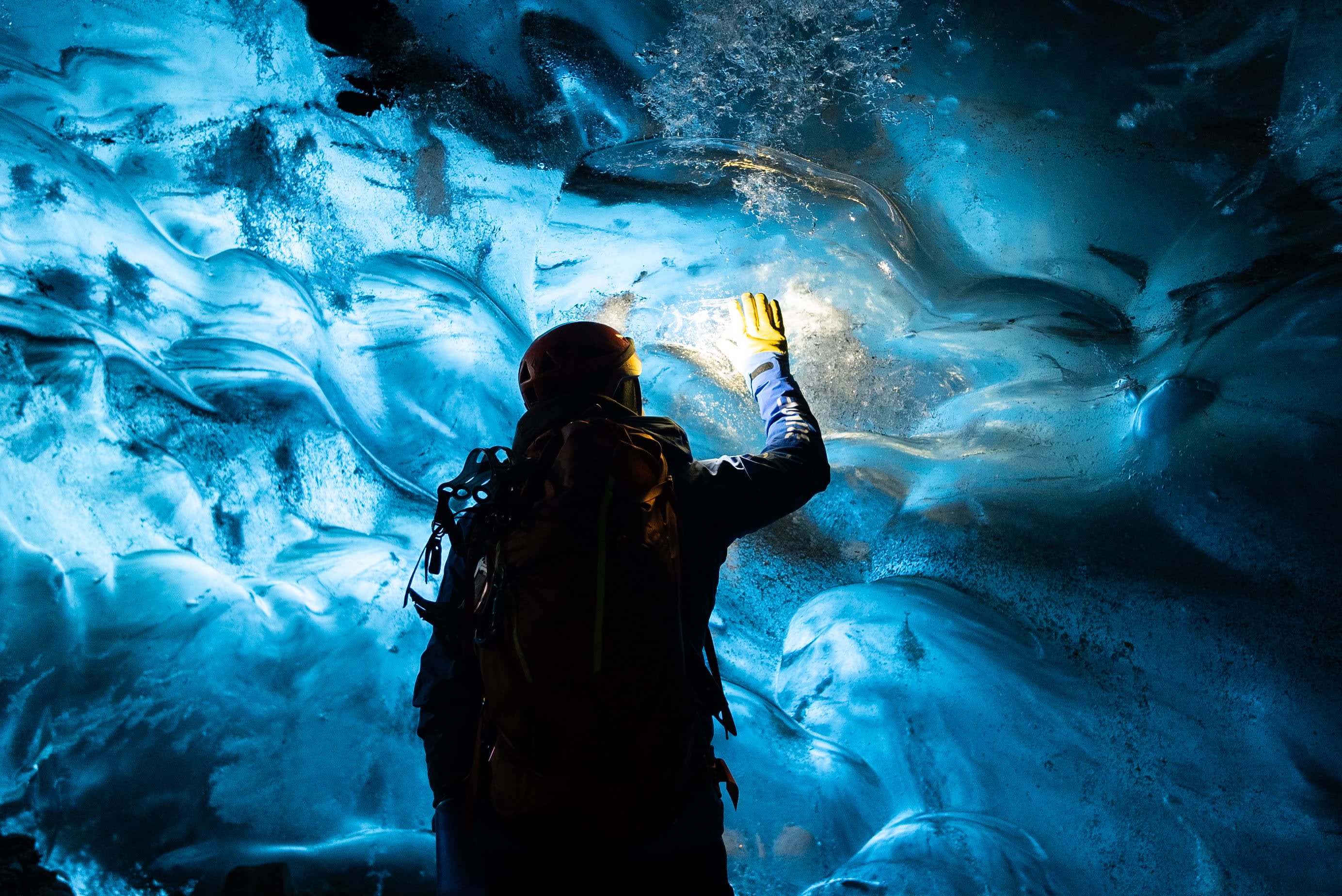 Caving in Iceland