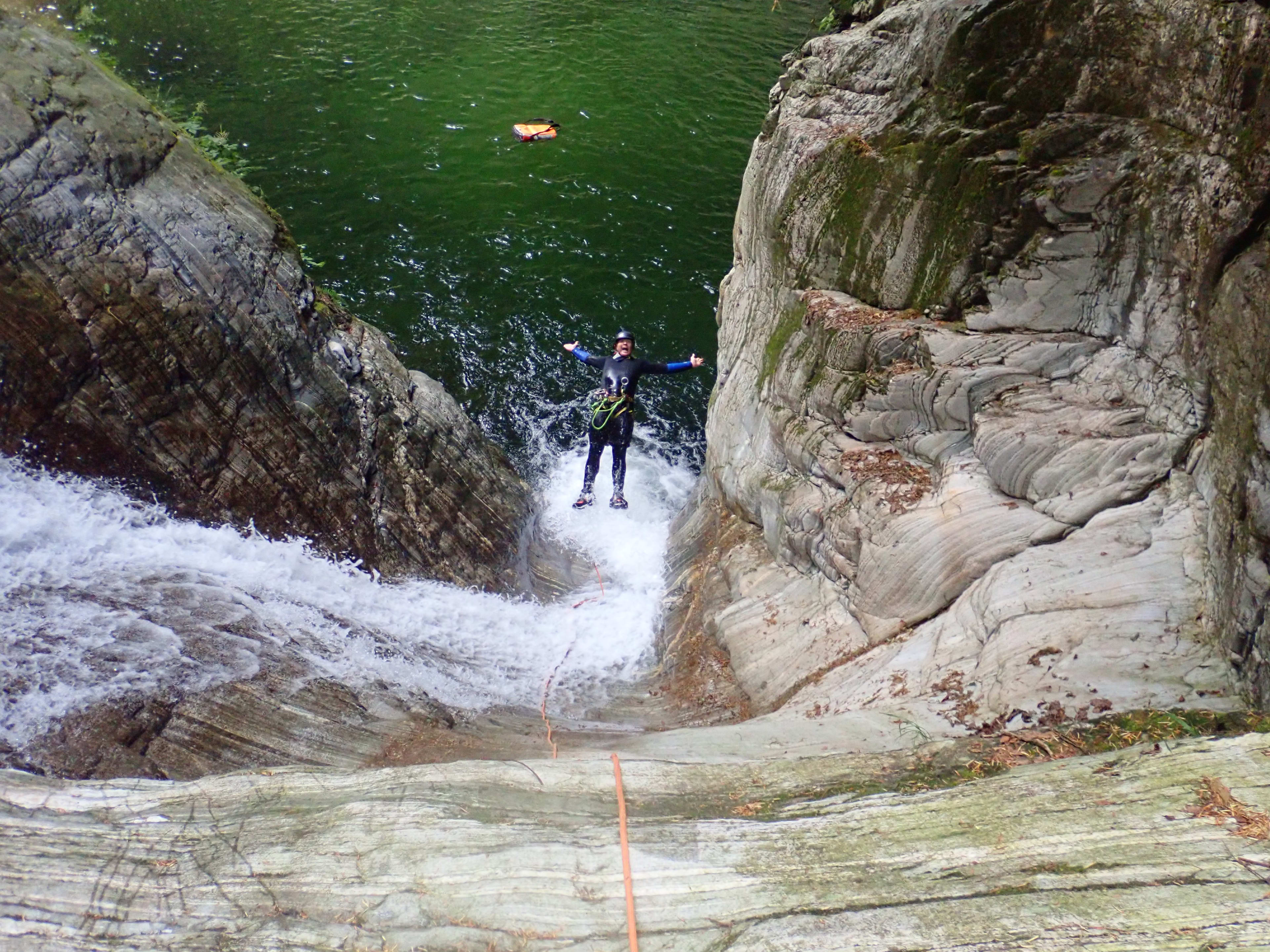 Canyoning für Fortgeschrittene in der Val Grande-Schlucht