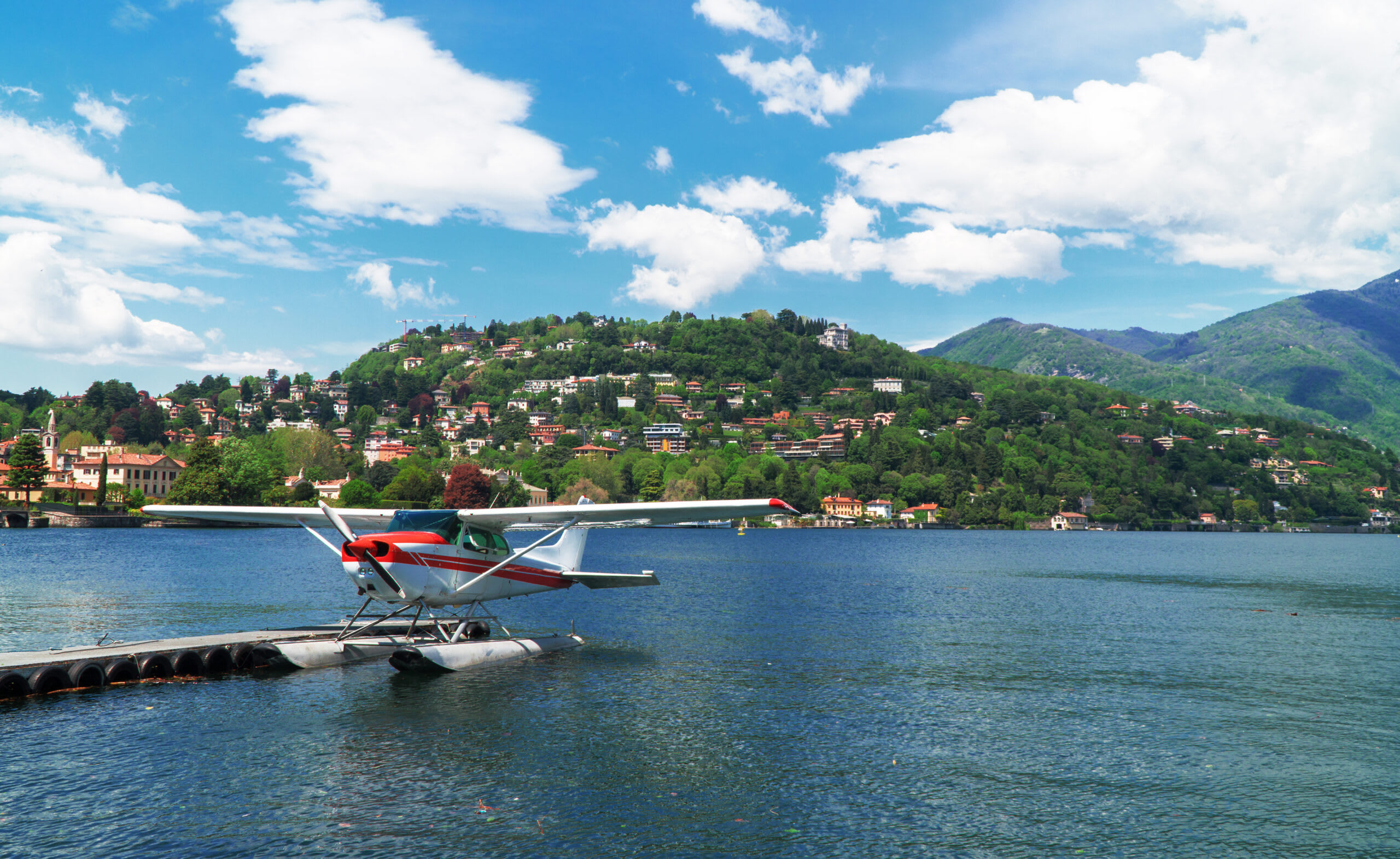 Vol panoramique en hydravion au-dessus du lac de Côme