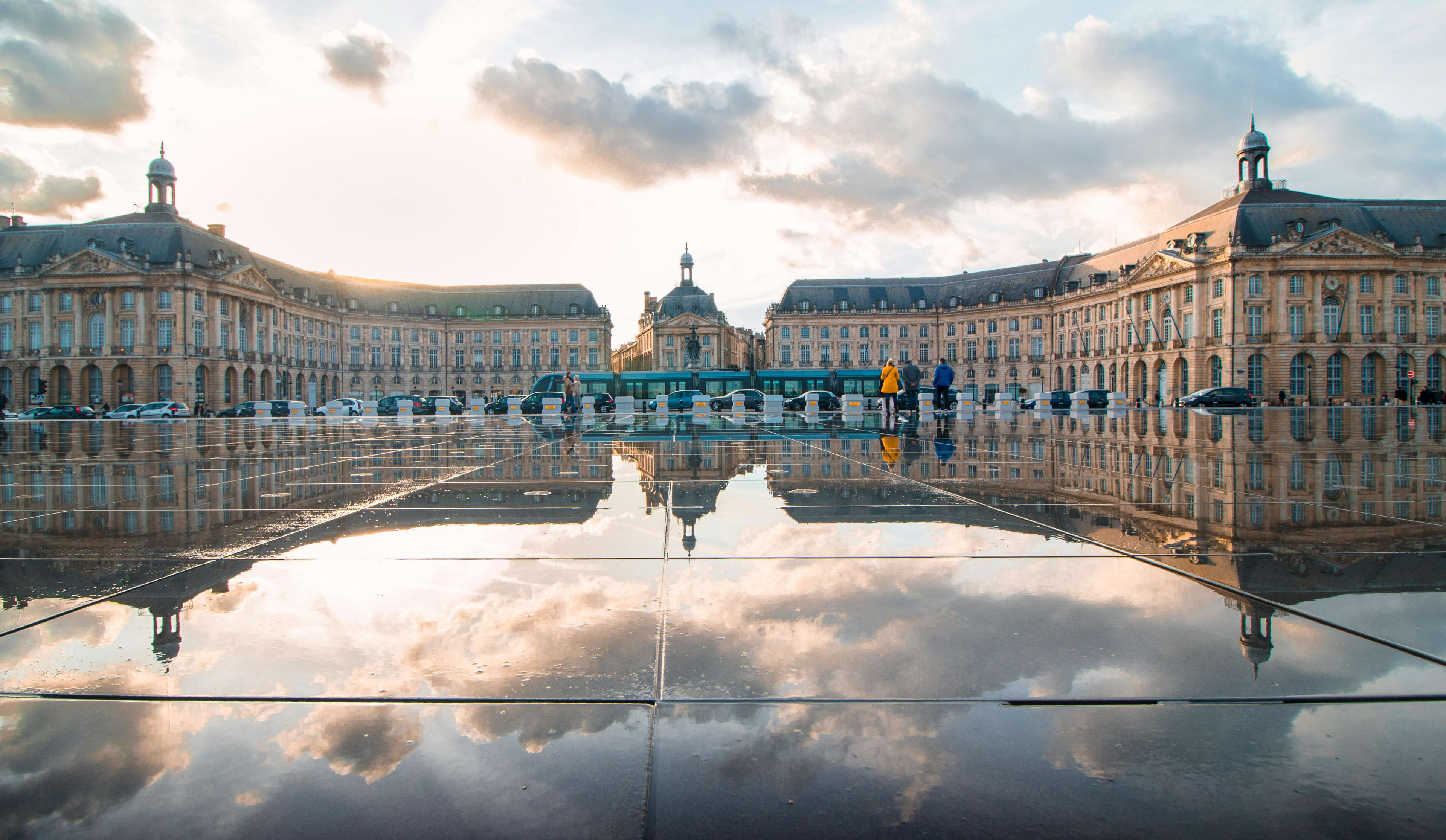 Miroir d'eau à Bordeaux