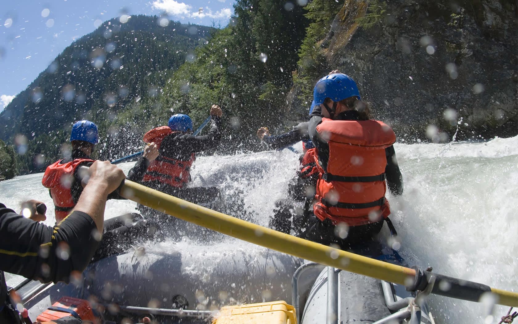 Rafting on the Giffre from Passy