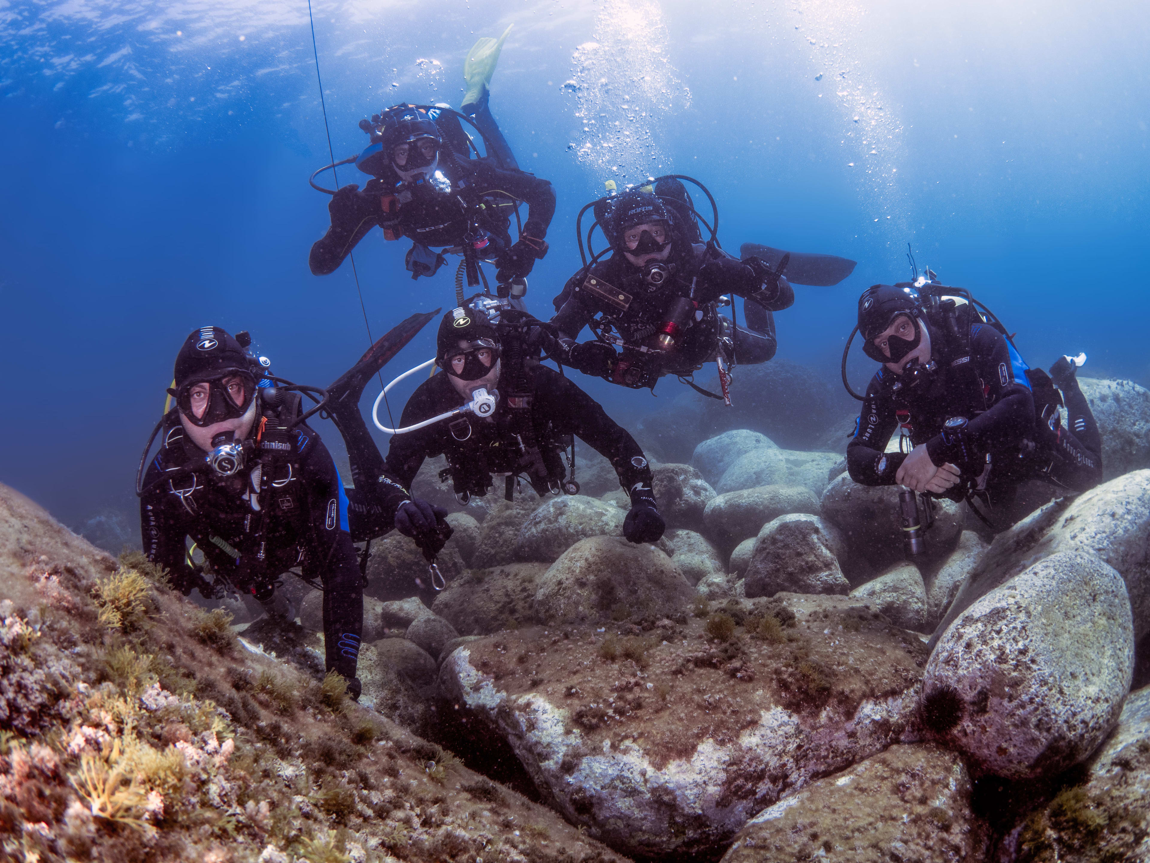 Guided scuba diving excursions on the Catania coastline, Sicily