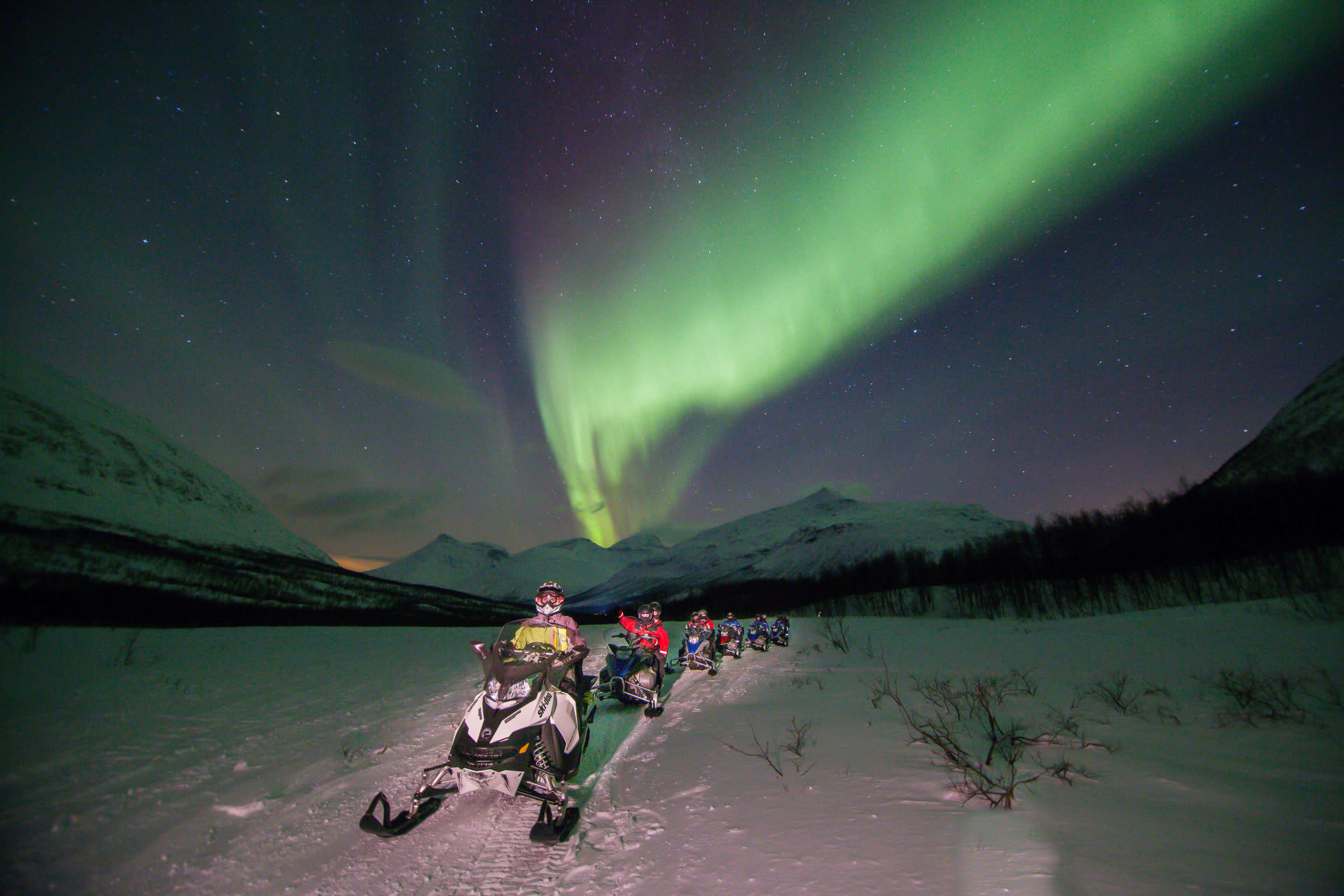 Schneemobilfahren in Tromsø