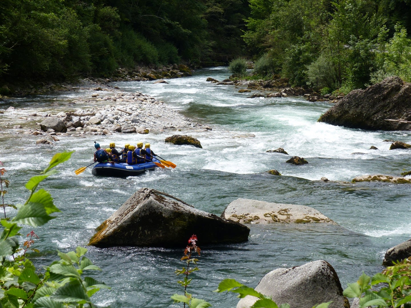 Rafting descent on the Dranse in Thonon-les-Bains