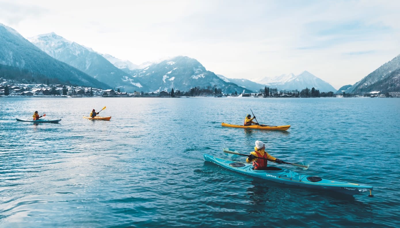 Excursión en kayak de mar por el lago de Brienz, cerca de Interlaken