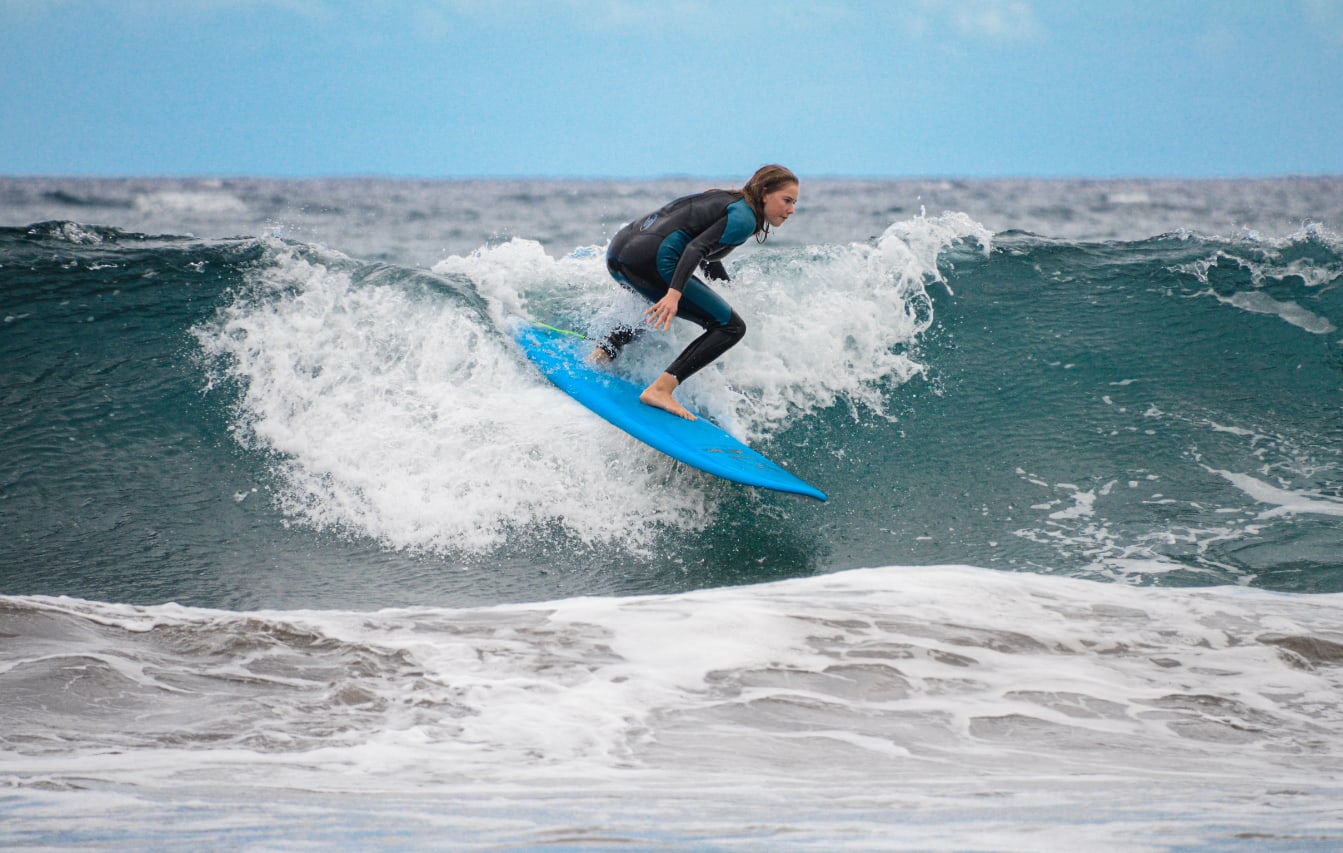 Surfing lessons at El Medano