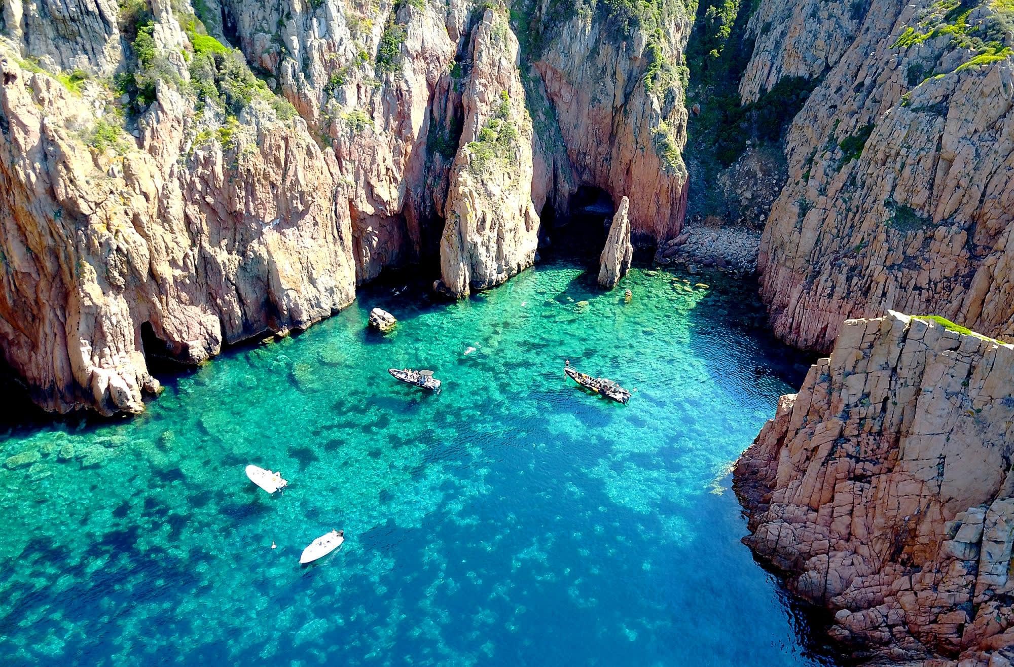 boat trip in the Scandola nature reserve