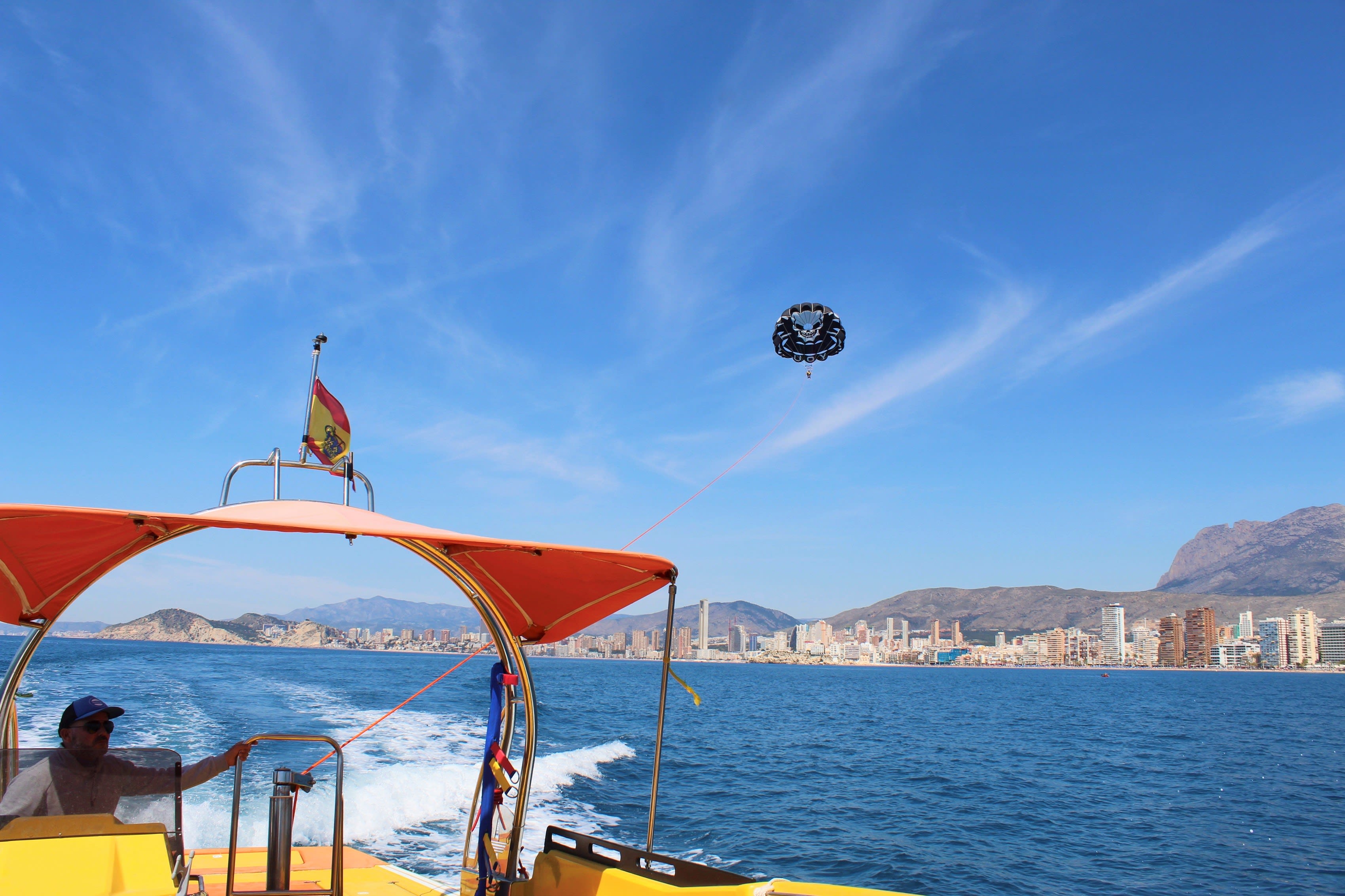 Parasailing Flight from Levante Beach, Benidorm