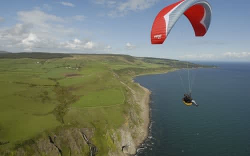 Parapente à Arran, Écosse