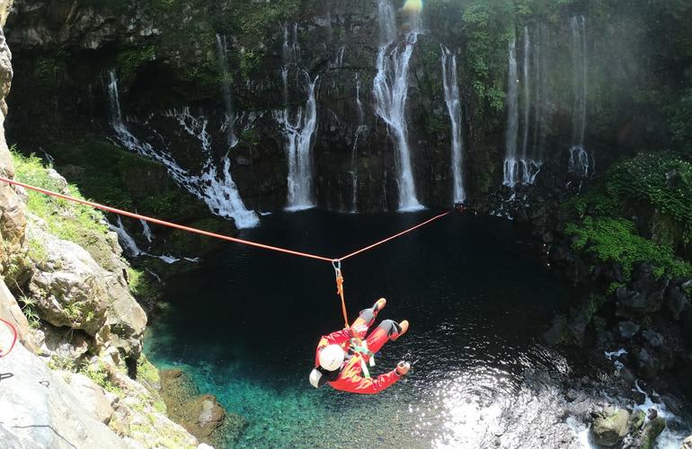 Canyoning auf dem Rivière Langevin auf La Réunion