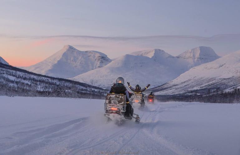 Excursion en Motoneige près de Tromso, Norvège