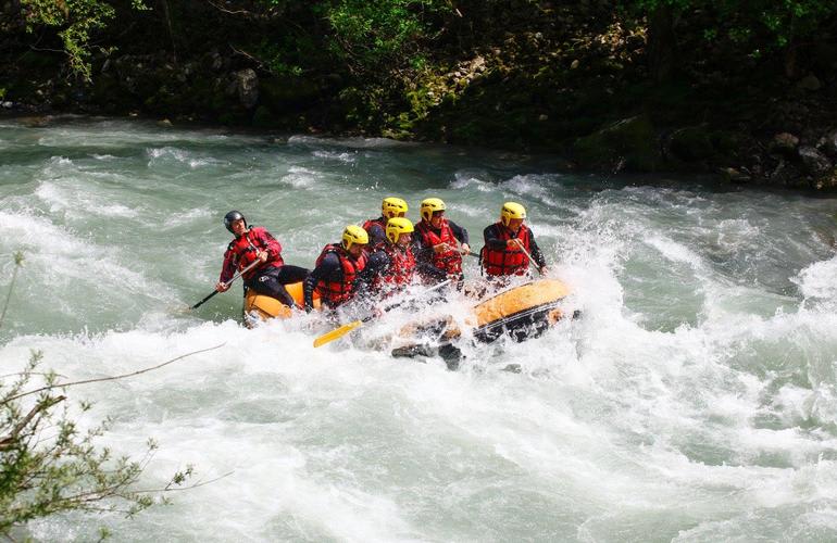 Rafting down the Dranse at Thonon les Bains