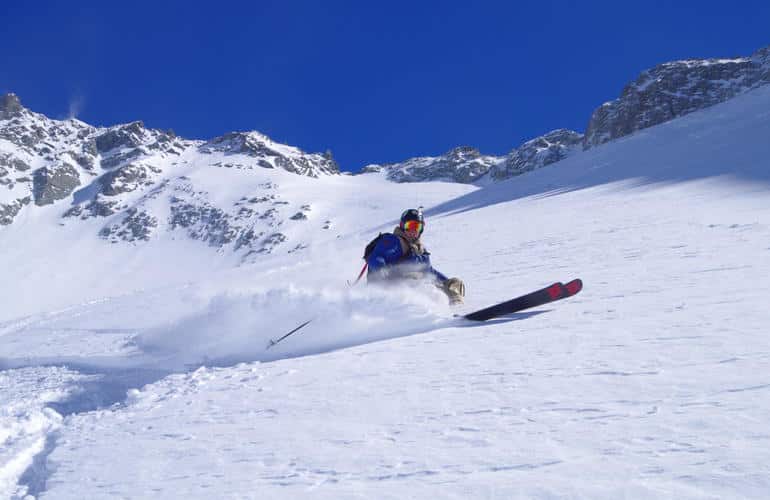 Off-piste skiing in Val Thorens