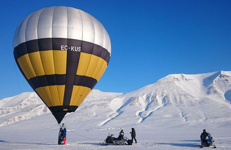 Heißluftballon Svalbard (Norwegen)