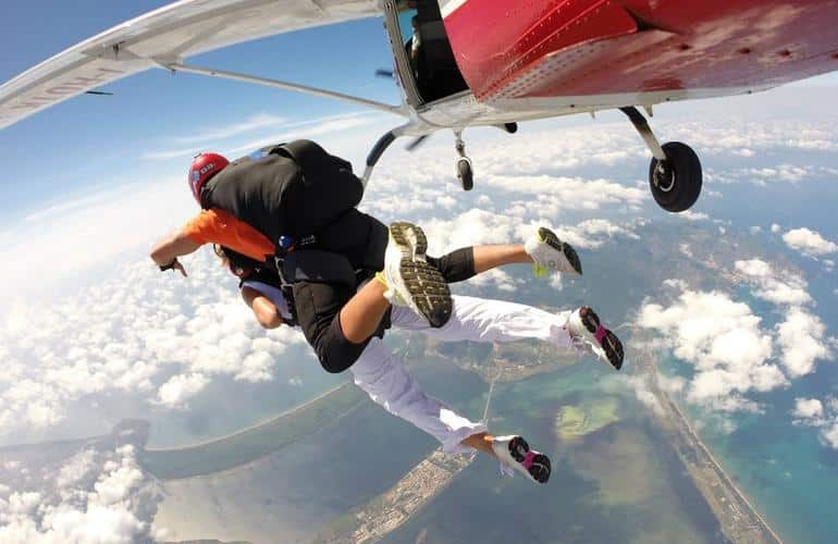 Tandem Skydiving near Rome