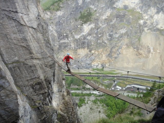 via_ferrata_Roc de la Tovière, Val d'Isère