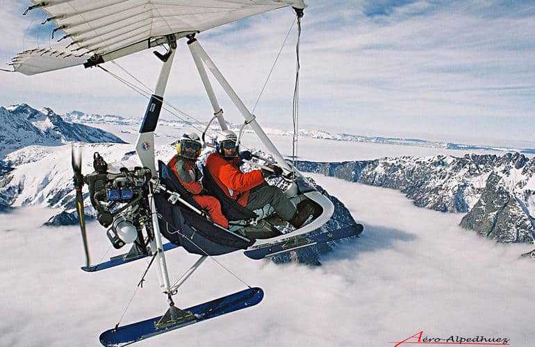 Ultraleichtflug über Alpe d'Huez