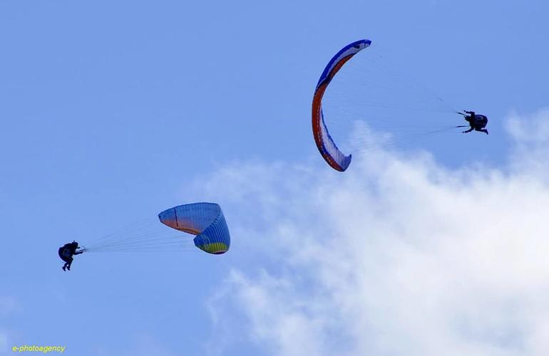 Tandem paragliding flight over Kefalonia