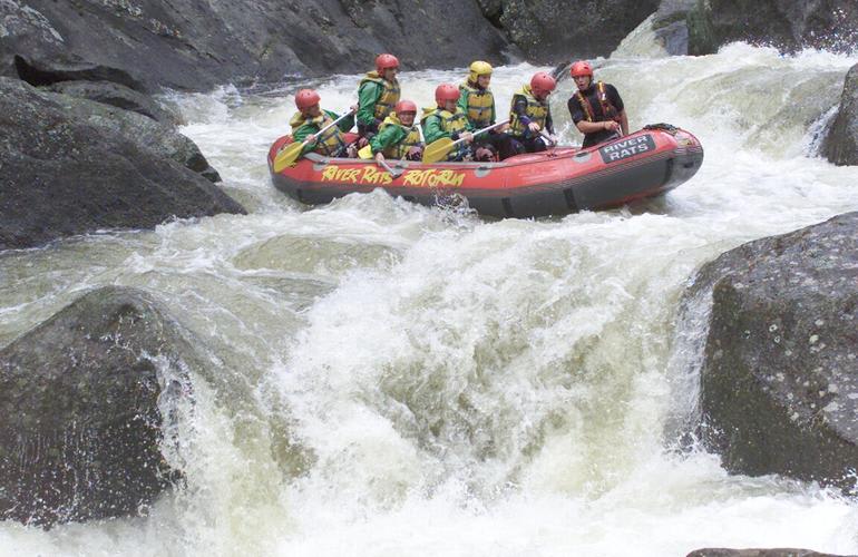 Whitewater river rafting in Rotorua