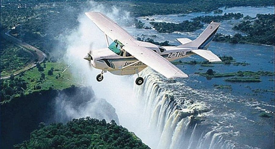 Paracaidismo en las cataratas Victoria