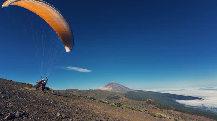 Flug-Tandem-Gleitschirmfliegen-Teneriffa-Spanien