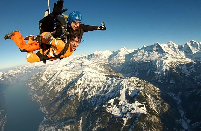 chute libre Interlaken Suisse