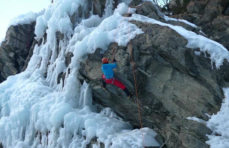 escalade sur glace