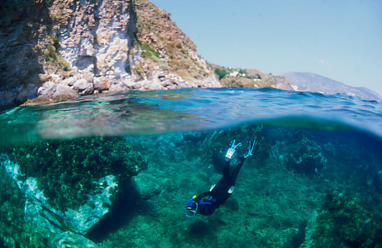 Scuba diving in the Aeolian Islands