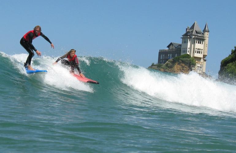 Clases de surf en Biarritz