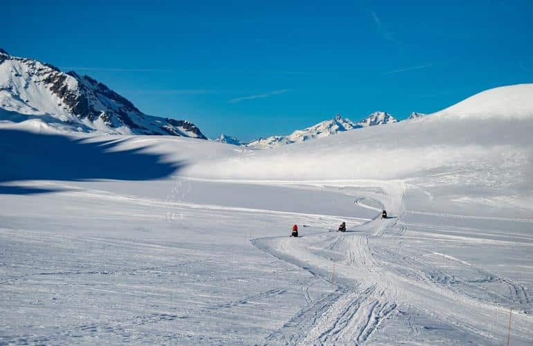 Motos de nieve en Tignes en nuestra lista de todo sobre las motos de nieve