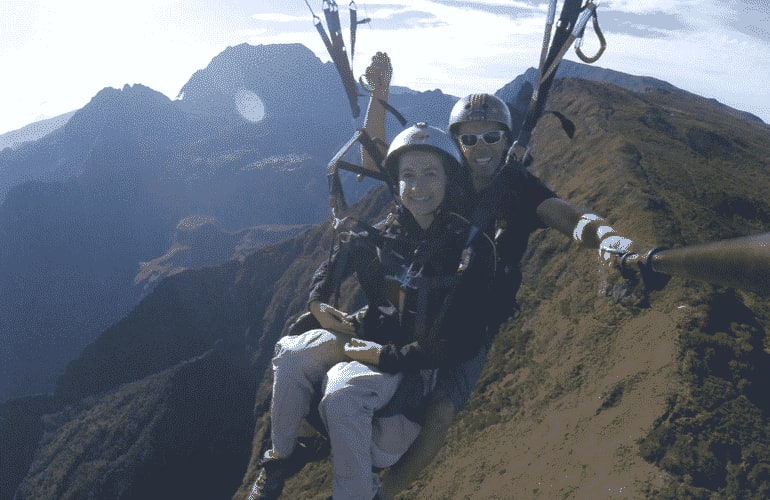 Parapente desde el Monte Maïdo en Reunión