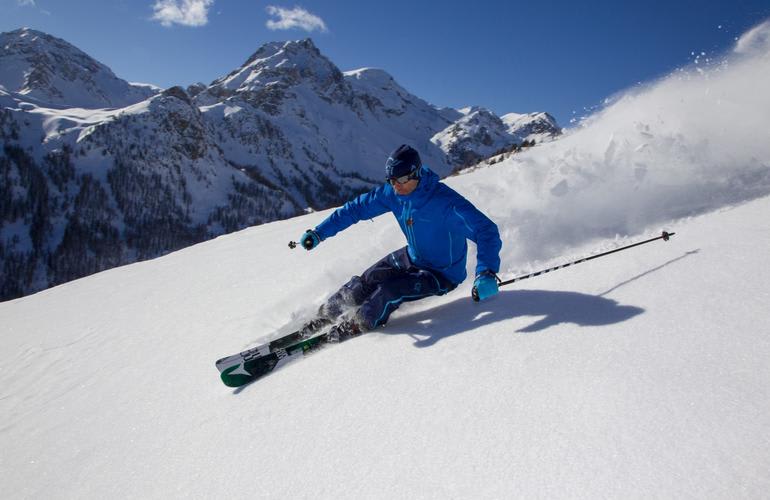 Off-Piste-Skifahren und -Snowboarden in Serre Chevalier