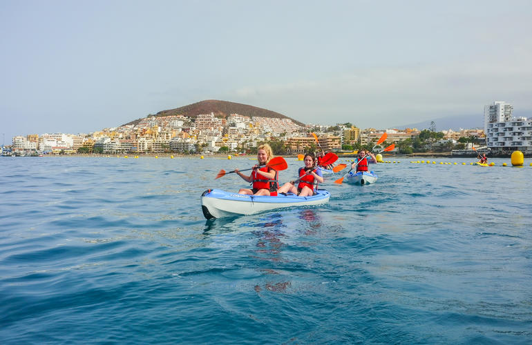 Kajakfahren in Los Cristianos, Teneriffa