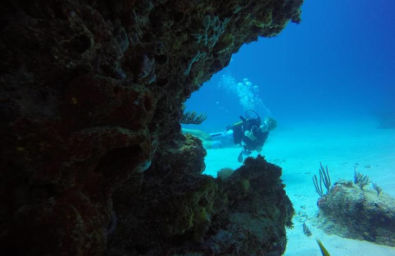 Exploration dives on the island of Désirade in Guadeloupe