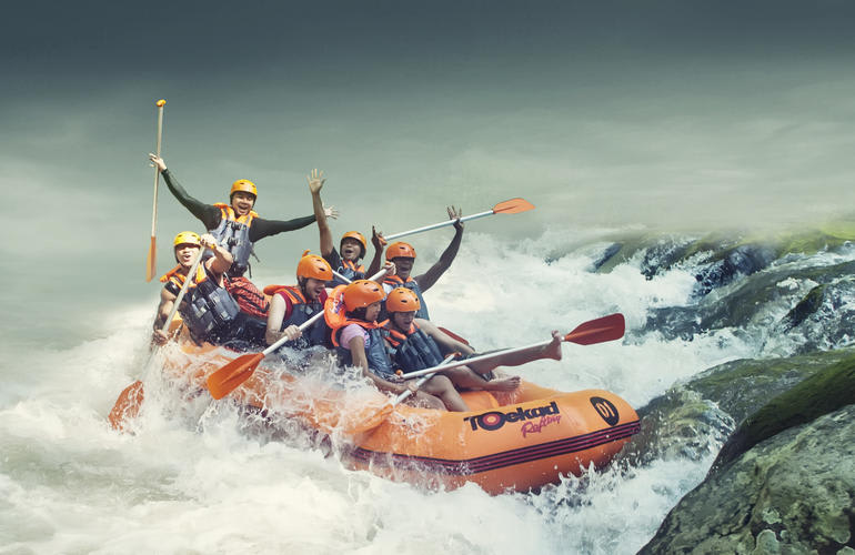 Rafting en el río Ayung, en Ubud