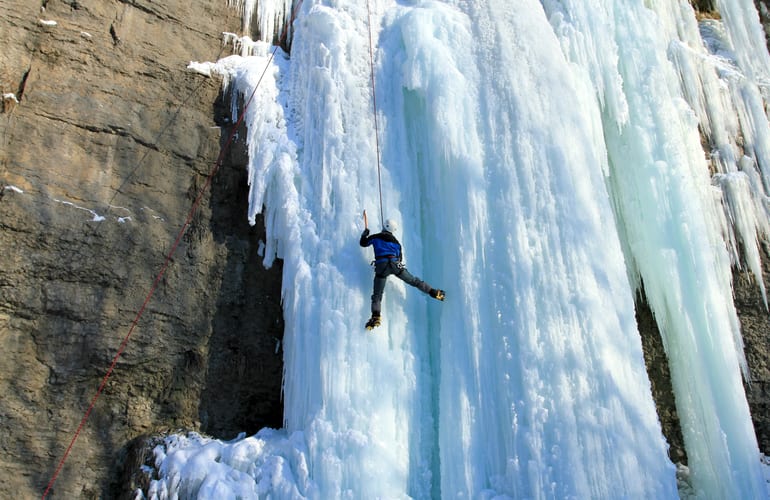 ice climbing as a gift