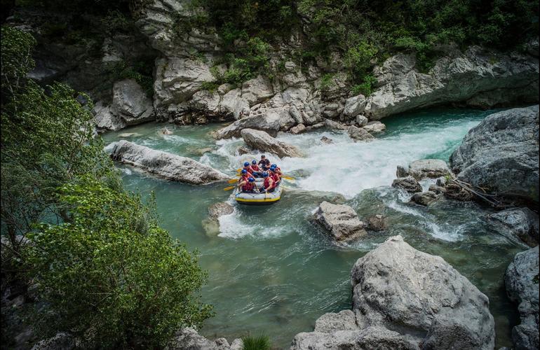 Rafting down the Gorges du Verdon