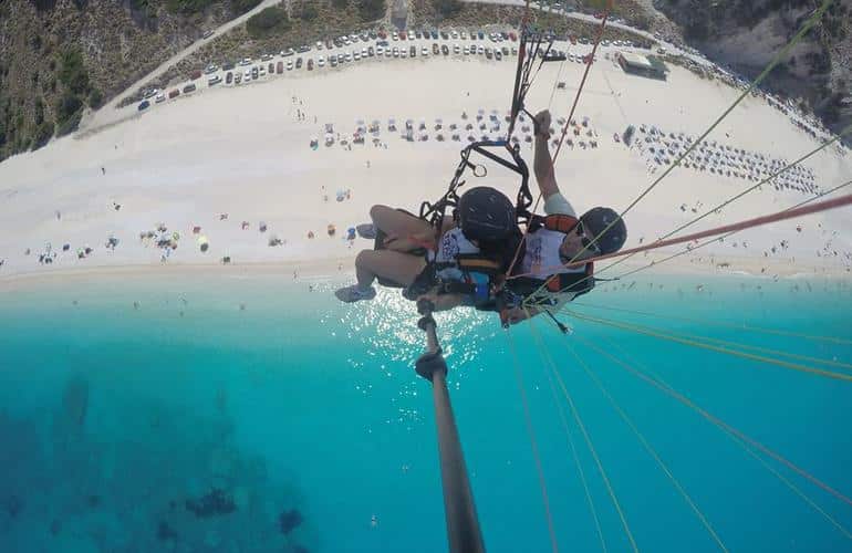 Tandem-Gleitschirmfliegen in Griechenland