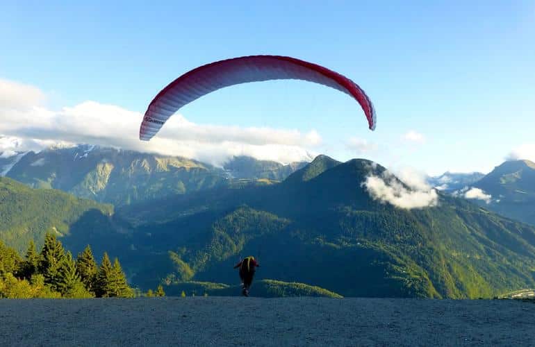 paragliding in the Markstein region