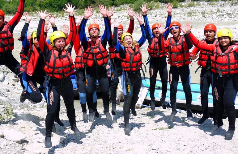 Participants au rafting